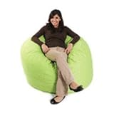Comfort Research Twill Navy Medium 42W x 42D x 34 High Fuf Foam Filled Poof Foof Frameless Chair