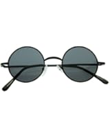 zeroUV - Small Retro-Vintage Style Lennon Inspired Round Metal Circle Sunglasses