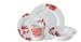Royal Worcester Red Peony 4 piece place setting- Dinner, Salad, Cereal Bowl and Mug