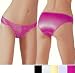 Satin Low Rise Bikini w/ Embroidered Lace front