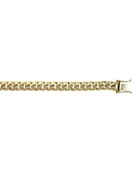 CleverEves 14Kt Yellow Gold Curb Link 9.2mm Bracelet