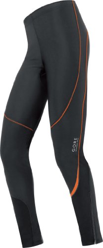 GORE RUNNING WEAR Herren Tight THERMO FLASH, black/blaze orange, M Preisvergleich