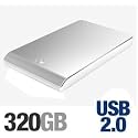 Seagate FreeAgent Go 320 GB USB 2.0 Portable External Hard Drive ST903203FGA2E1-RK (Silver)
