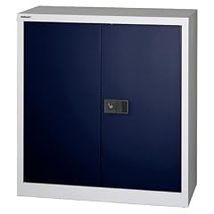 Bisley Fl�gelt�renschrank Universal aus Stahl 5 Ordnerh�hen mit 4 Fachb�den lichtgrau/o