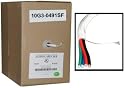 14/4 (14AWG 4C) 105 Strand/0.16mm Speaker Cable CL3 Rated, White, 500 ft, Pullbox