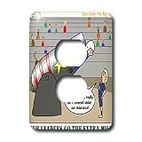 Rich Diesslins Funny KNOTS Scouting Cartoons - Cub Leaders Go the Extra Mile - Light Switch Covers - 2 plug outlet cover