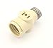 Leviton Keyless Socket Adapter with 2 Outlet, 660 W, 125 V, Medium Base, 1 Pack, 1403-I, Ivory