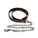 Western Latigo Leather Lead w/Chain