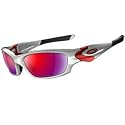 Oakley STRAIGHT JACKET Sunglasses White Chrome Frame / Red Iridium Lens (04-329)