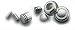 All Sales 6400R Interior Dash Knobs with O-Ring