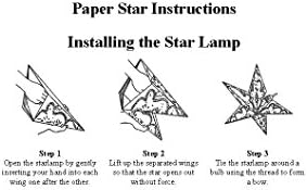 Ganesh Light Blue Paper Star Lamp, Star Lantern Star Light