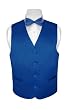 BOY'S Solid ROYAL BLUE Color Dress Vest BOWTIE Set