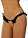 Bad Girl Buckle-Up Crotchless Panty, ONE SIZE, BLACK