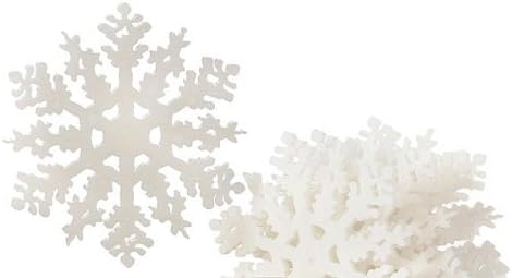 Joy Mangano Set of 10 Forever Fragrant Holiday Home Snowflakes Evergreen Scent