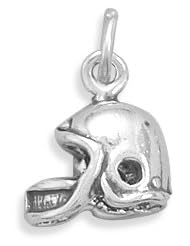 Oxidized Football Helmet Charm