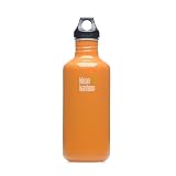 Klean Kanteen Stainless Steel Water Bottle with Poly Loop Cap (40-Ounce, Orange Sunset)