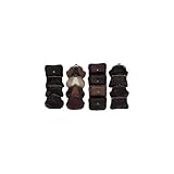 Embassy 24pc Solid Genuine Lambskin Leather Coin Purse Set In Countertop Display Assorted