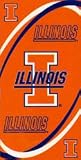 ILLINOIS FIGHTING ILLINI NCAA College Sports BATH OR BEACH TOWEL New Gift