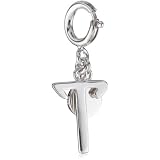 ELLE Jewelry Charms T Initial Sterling Silver 