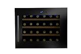 DUNAVOX DX-24.56BBK Weinkühlschrank, Einbaugerät, 1 Kühlzone, bis 24 Flaschen, Innenbeleuchtung, Kompressorkühlung