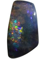 O&G Australia Natural Queensland Solid Boulder Opal Gemstone (1.98cttw)