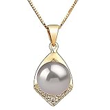 Mary White 7-8mm AA Japanese Akoya 14 Karat Gold Pearl Pendant