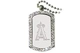 Crystal Dog Tag Los Angeles Angels LA