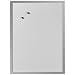 Herlitz 10524627 Whiteboard und Magnettafel, 40 x 60cm, wei� mit silbernen Holzrahmen