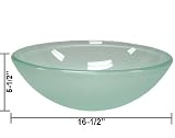 New Tempered Glass Vessel Sink Vanity Bathroom Bath Sink Premium Quality