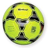 Triangular Neon Hand Sewn Synthetic Leather Soccer Ball from Markwort - Size 5 - B0001H266I