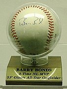 Barry Bonds, San Francisco Giants Autographed Baseball
