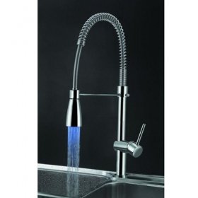 Single Handle LED Chrome Kitchen Faucet