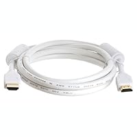 PTC 6 ft High Speed HDMI 1.3 Category 2 Certified WHITE Cable w/Ferrite Cores - Supports PS3, Xbox, Blu-Ray, HD-DVR, HD-DVD, all HDTV resolutions - 1080p and beyond