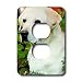 Dogs Labrador Retriever - Light Cream Labrador - Light Switch Covers - 2 plug outlet cover