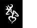 Browning Deer Head Heart Logo (Decal will come in WHITE)