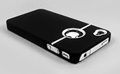 New Deluxe Black Case Cover W/chrome for Iphone 4 (AT&T only)