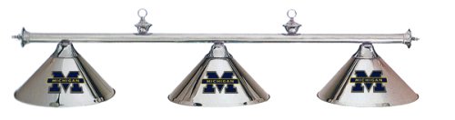 Michigan Wolverines Chrome Sconce Light