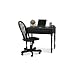 Carolina Cottage Hardwood Computer Desk, Antique Black