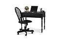 Carolina Cottage Hardwood Computer Desk, Antique Black