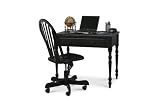 Carolina Cottage Hardwood Computer Desk, Antique Black