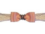 Pirate Skull Bow on Lace Headband, Medium (15 band) 3-6m, Shocking Pink
