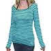 Roxy 'Penny love' jade striped sweater size m