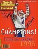 1996 Florida Gators Championship QB Danny Wuerffel and Coach Steve Spurrier Dual Autographed Commemorative Sports Illustrated Full Magazine (Unframed)