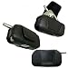 Black Horizontal Genuine Leather Case for Sony Ericsson Z520/Z520a