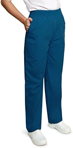 Adar Universal Classic Comfort Natural-Rise Tapered Leg Pants - 502 - Caribbean Blue - M