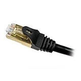 Cables Unlimited Cat7 Shielded 600Mhz Patch Cables 10 Feet Black