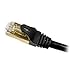 Cables Unlimited Cat7 Shielded 600Mhz Patch Cables 10 Feet Black
