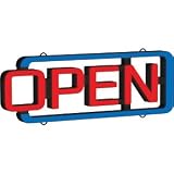 MystiGlo LED OPEN Sign with remote control