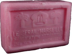 Savon de Marseille (Marseille Soap) - Rose Petal Soap Bar 250g - Handcrafted pure French soap