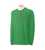 Personalized custom embroidered Santa design long sleeve t-shirt